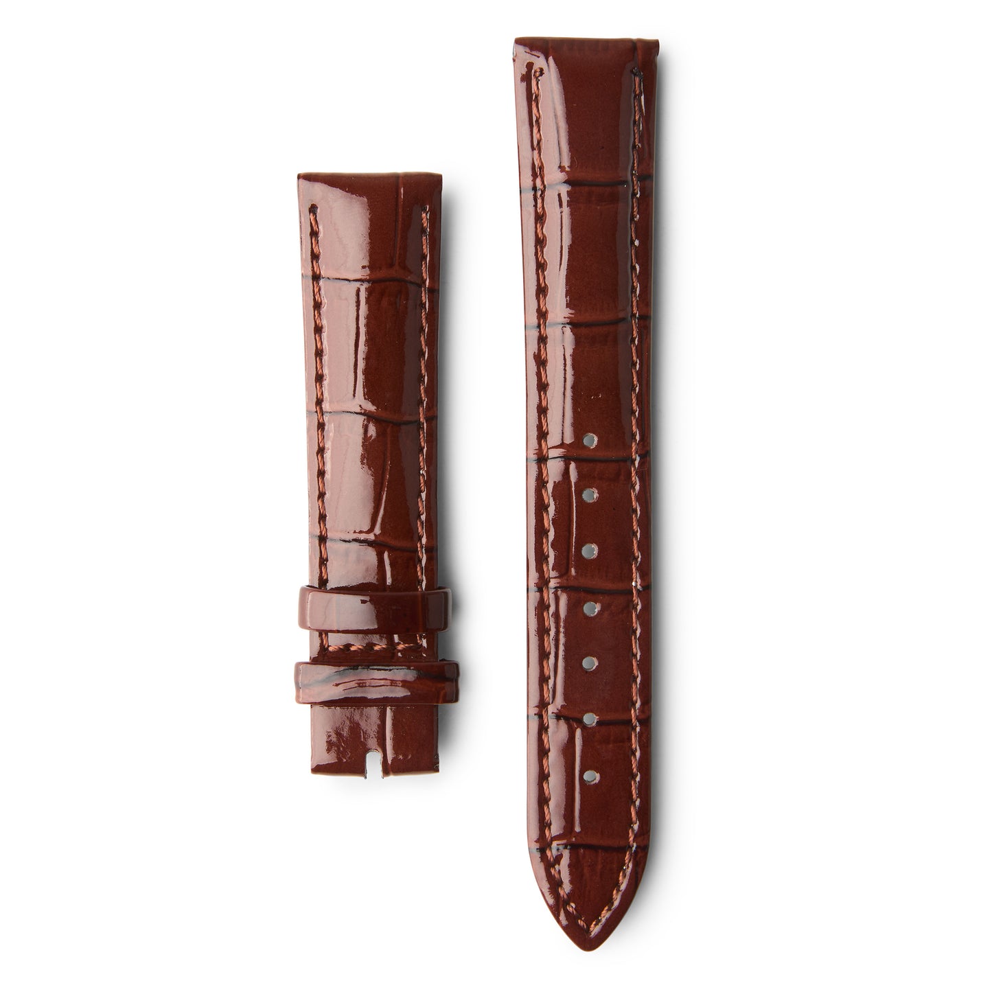 LEATHER WATCH STRAP - CIGAR BROWN