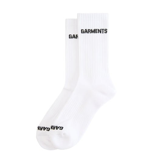 LOGO SOCKS SINGLE PACK - WHITE