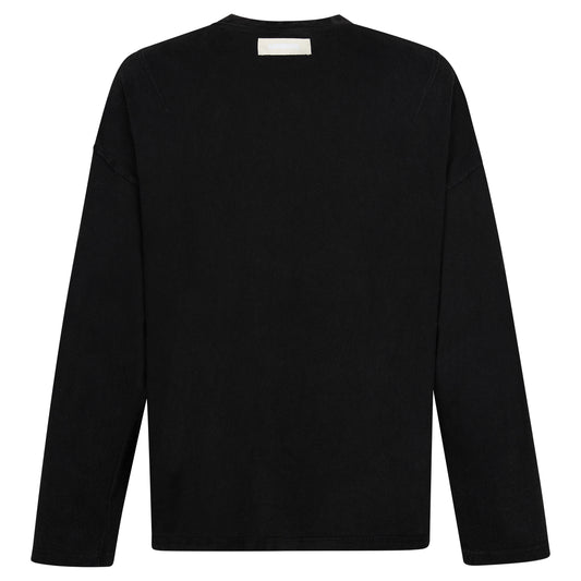REVERSIBLE INSIDE OUT LONGSLEEVE - WASHED BLACK