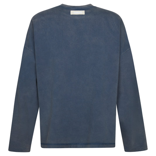 REVERSIBLE INSIDE OUT LONGSLEEVE - HOLY WATER BLUE
