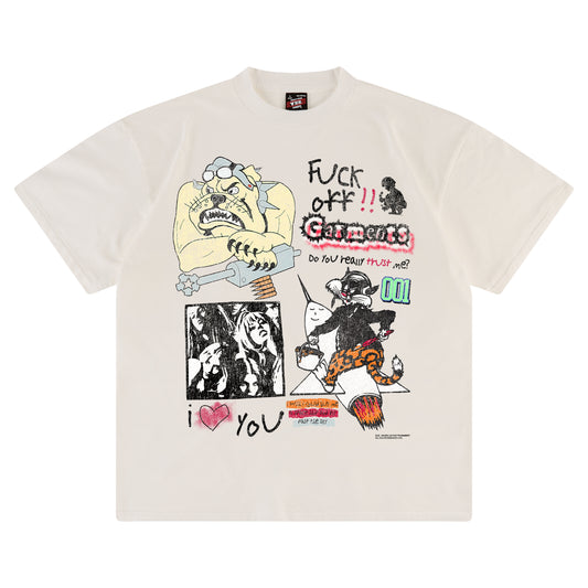 PERFECT VINTAGE TEE - FUCK OFF