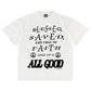 PERFECT VINTAGE TEE - BLESSED SAVED FAITH WHITE