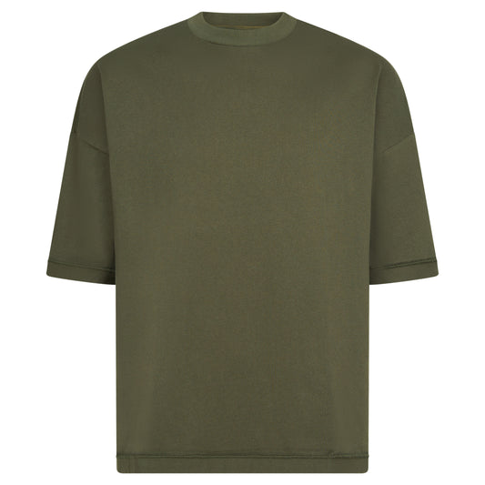 REVERSIBLE INSIDE OUT TEE - DARK SAGE GREEN