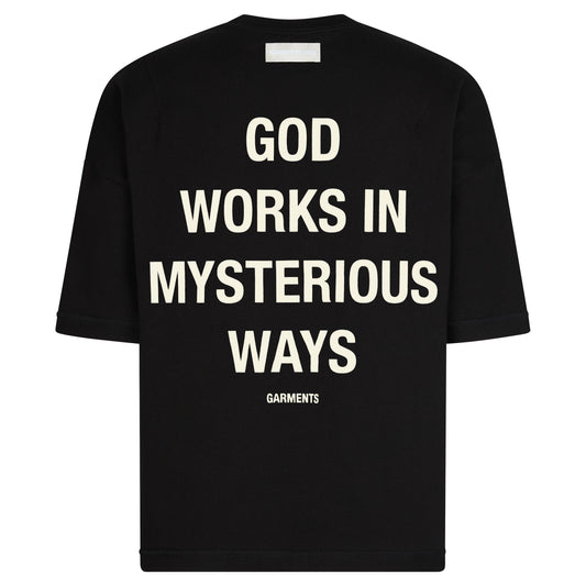 GOD WORKS REVERSIBLE INSIDE OUT TEE - DESIGNER BLACK