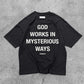 GOD WORKS REVERSIBLE INSIDE OUT TEE - SUNFADED ANTHRACITE / VINTAGE WHITE