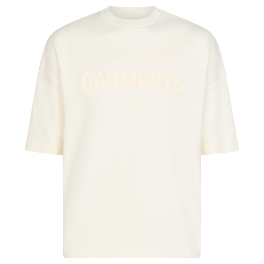 LOGO REVERSIBLE INSIDE OUT TEE - IVORY WHITE