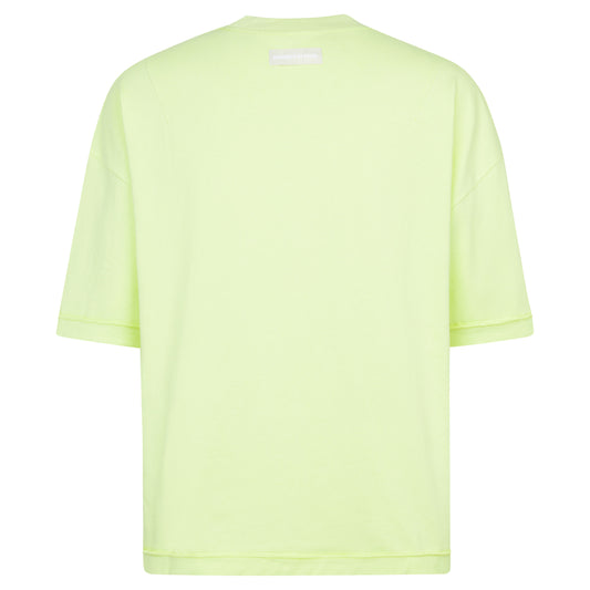 REVERSIBLE INSIDE OUT TEE - LIME CREAM