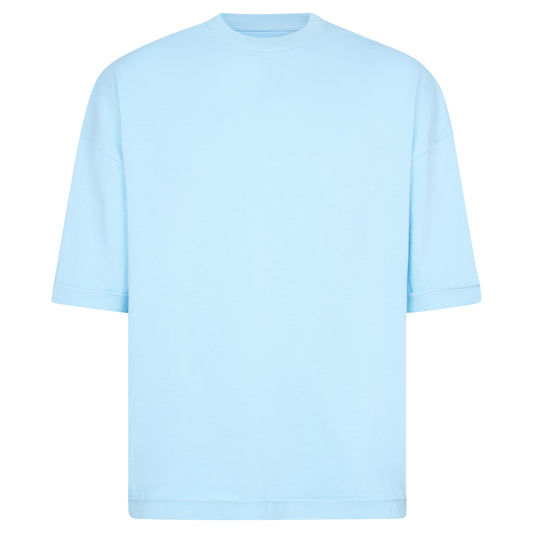 REVERSIBLE INSIDE OUT TEE - SOFT BLUE