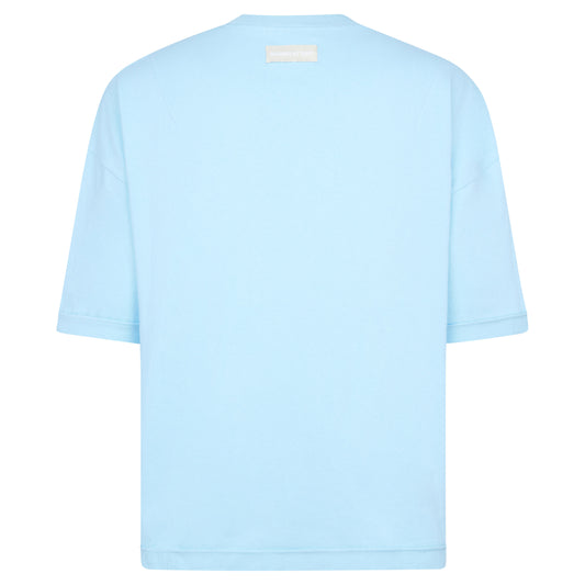 REVERSIBLE INSIDE OUT TEE - SOFT BLUE