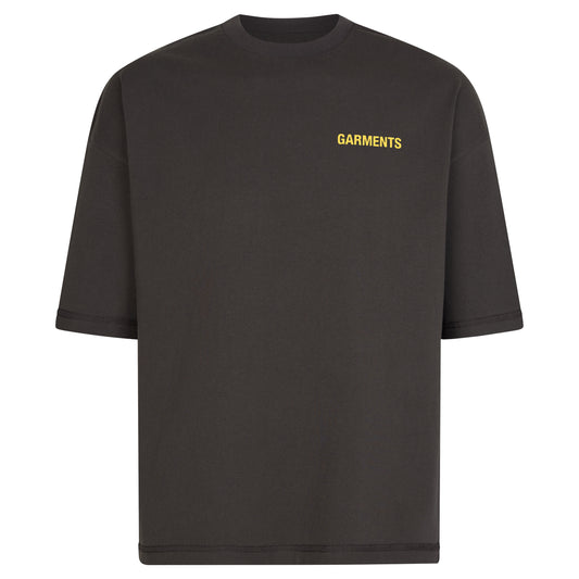 GOD WORKS REVERSIBLE INSIDE OUT TEE - SUNFADED ANTHRACITE