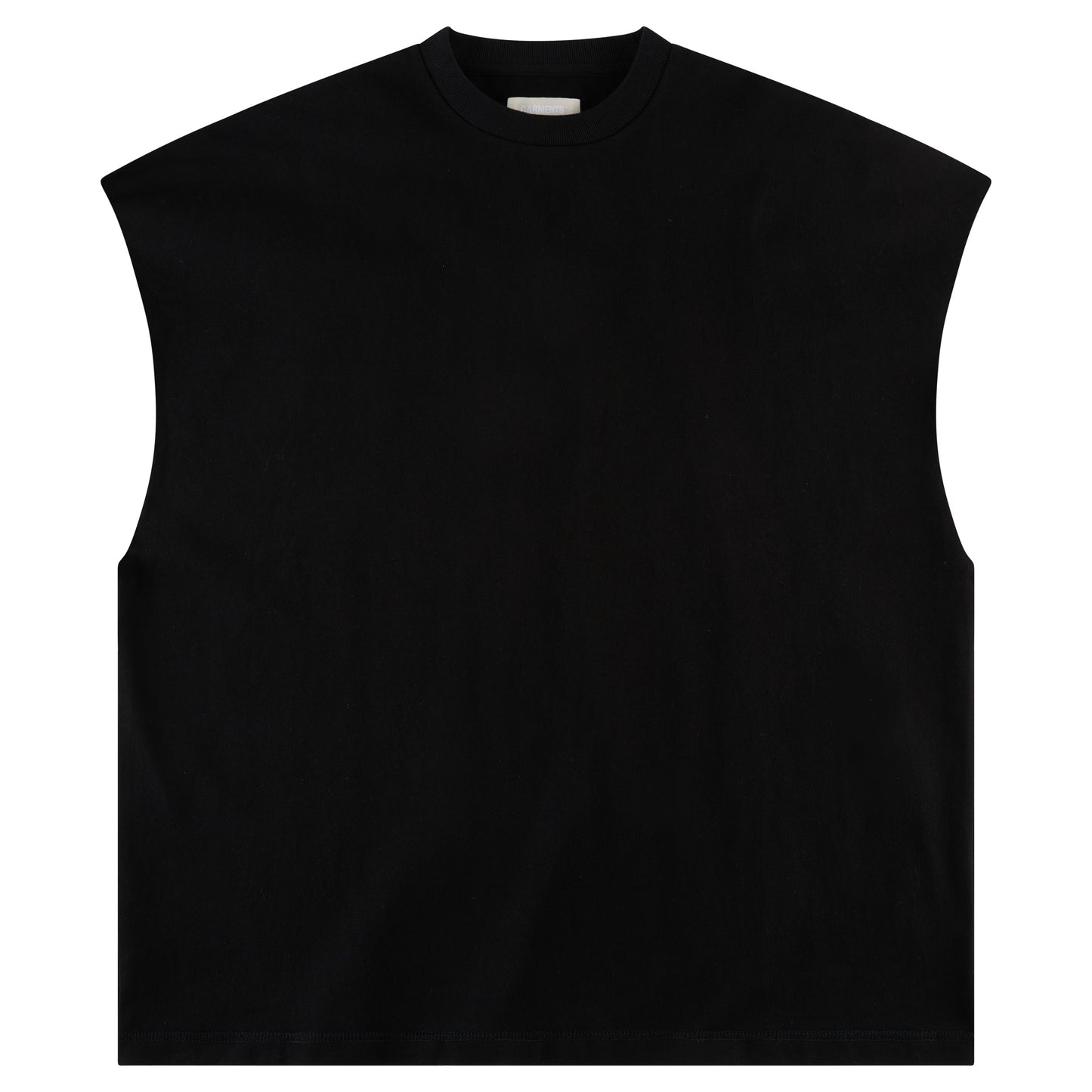 SLEEVELESS TEE - DESIGNER BLACK