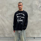 REVERSIBLE LONGSLEEVE - SUN IS GONE WASHED BLACK
