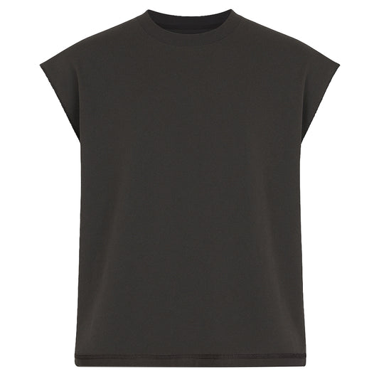 SLEEVELESS INSIDE OUT TEE - SUNFADED ANTHRACITE