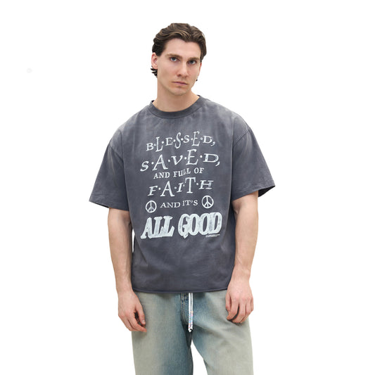 PERFECT VINTAGE TEE - BLESSED SAVED FAITH